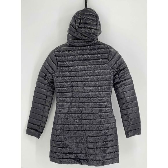 Lululemon Pack It Down Shine Jacket Long Women’s Size 2 Black Hooded New Winter - Picture 5 of 12
